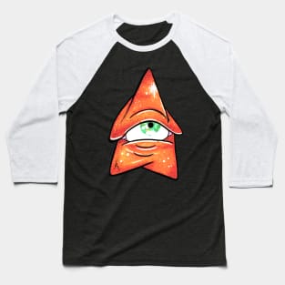 The Orange Cosmic Mushroom Baseball T-Shirt